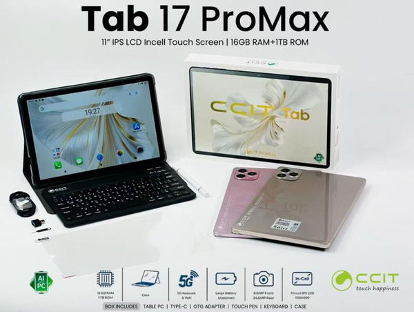 Tablet 17 Pro Max Ccit Negra