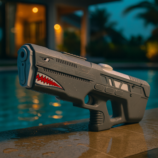 Pistola de Agua Shark a Batería con Mochila (Nanotronix)