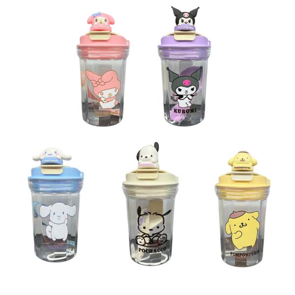 Vaso Plástico De Personajes De Sanrio Varios Estilos A Elegir