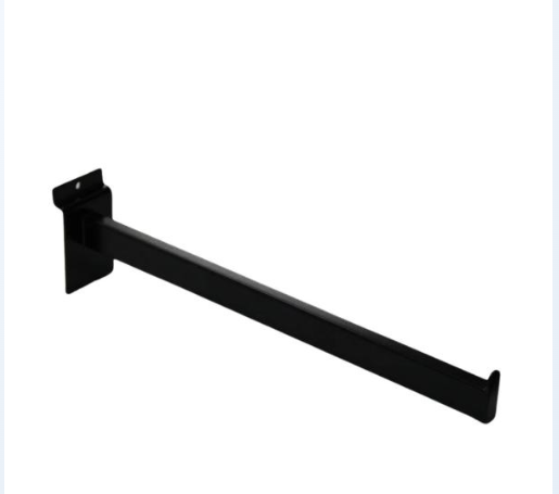 Ganchos Negros Para Paredes Ranuradas 20CM