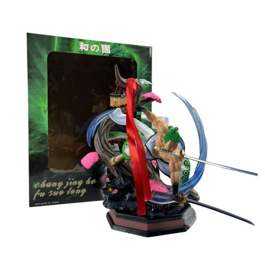 Figura de Roronoa Zoro con Tres Espadas