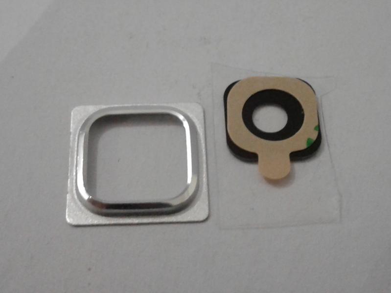 Lente Camara Samsung Galaxy S5 Mini G800 Plateado Con Marco