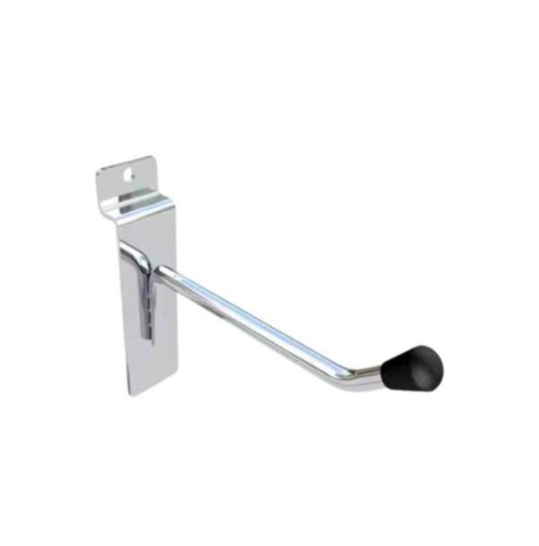 Ganchos Para Paneles Ranurados Con Tapon Cromado 150MM