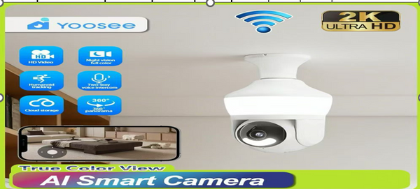 Cámara Domo Wifi Inteligente Yoosee 2K Ultra HD 360° YY-D211