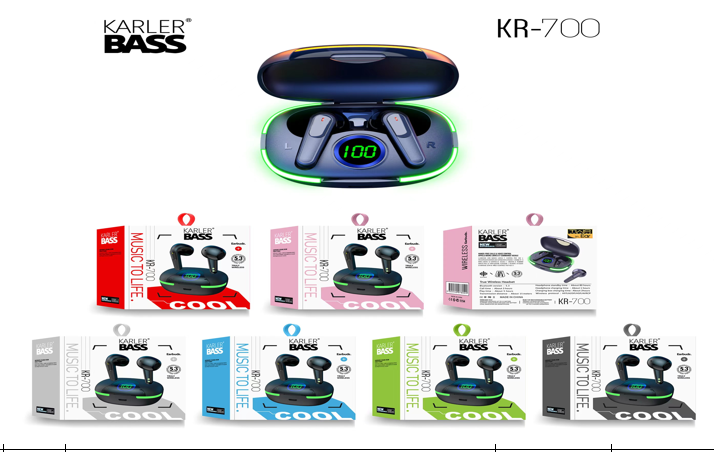 Audífonos True Wireless KR-700 Karler Negro