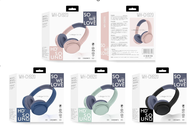 Audífonos Bluetooth Modelo WH-CH920 Negro