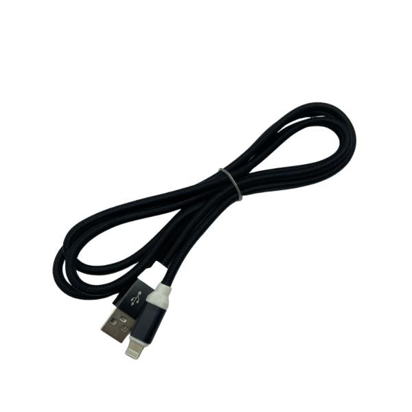 Cables Usb Lightning Iphone Patron De Dragon 1.5 Metros Carga Rapida  Color Negro