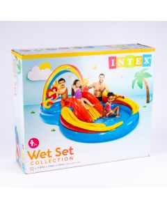 Juego Acuático Inflable Arcoíris Ring