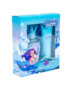 Estuche Infantil Glittery Blue