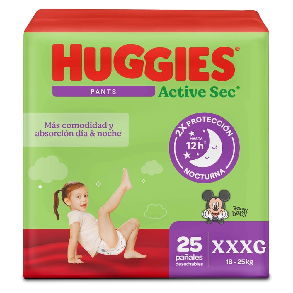Pañales Huggies Active Sec Pants Etapa 6/xxxg - 25 Unidades