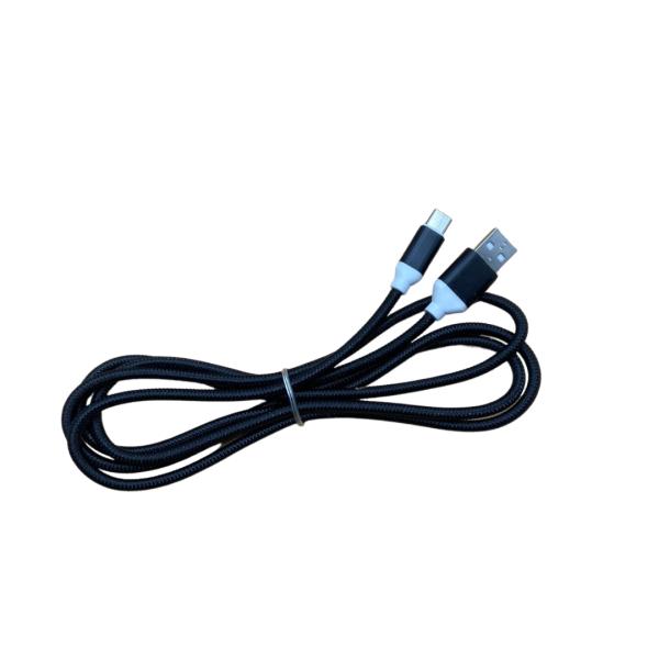 Cables Usb Tipo-C Patron De Dragon 1.5 Metros Carga Rapida Color Negro