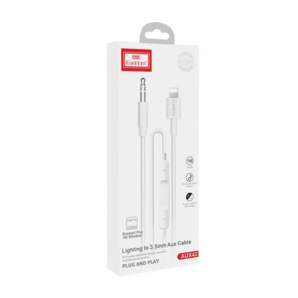 Cable Auxiliar Ligthing A 3.5 Et-Aux42 Earldom Blanco