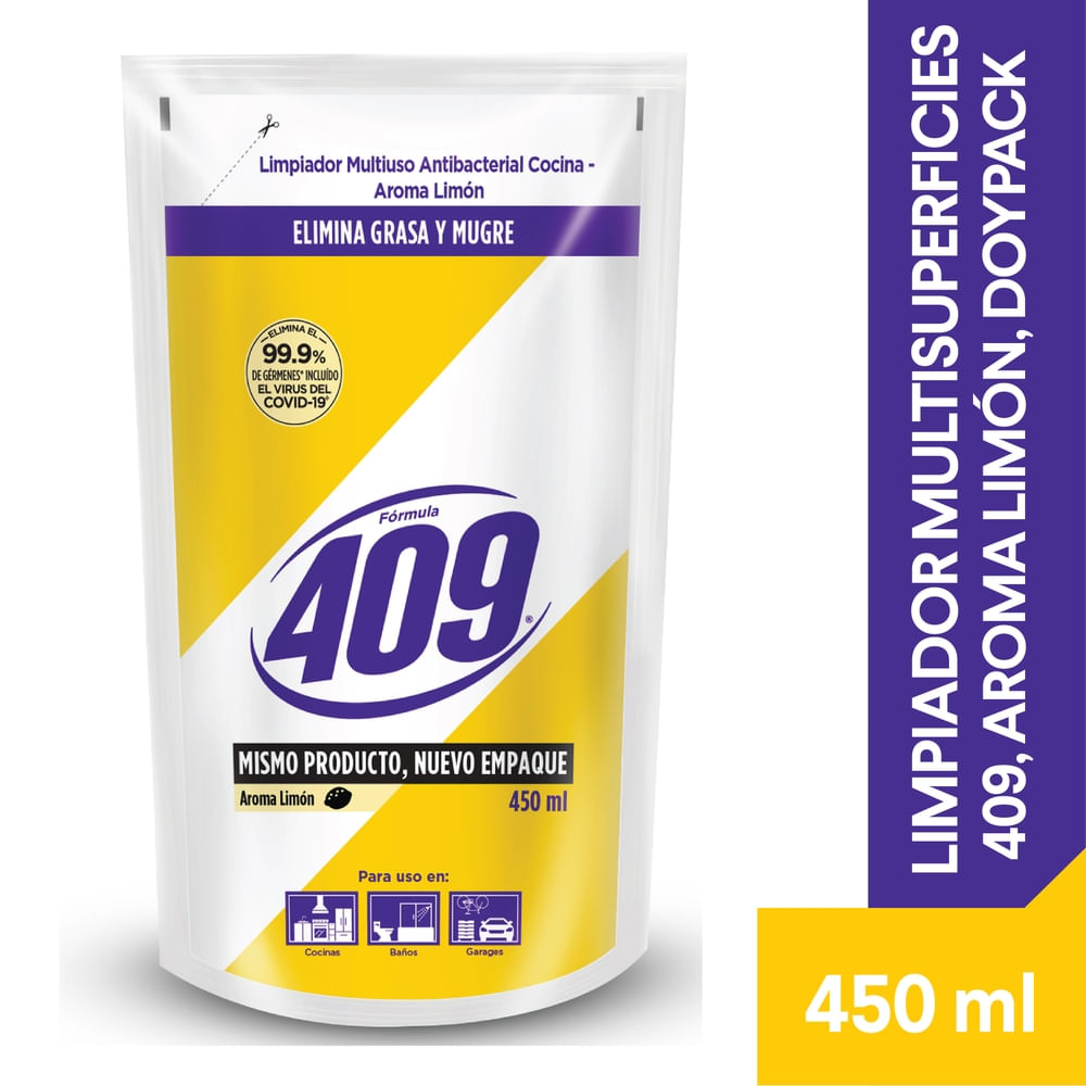 Antibacterial Formula 409 Limón - 450 Ml