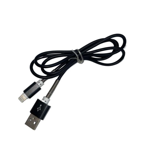 Cables Usb Lightning Iphone Antiruptura Color Negro