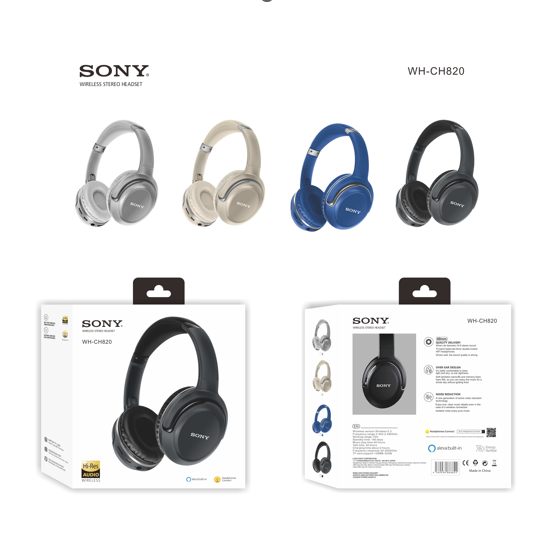 Audifonos Manos Libres Bluetooth WH-CH820 Negro