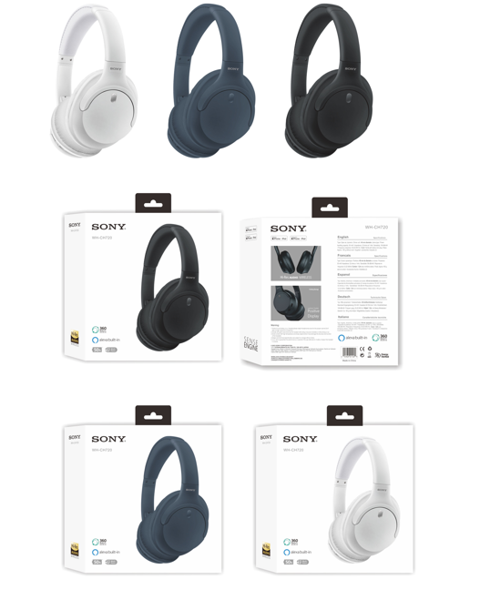 Audifonos Manos Libres Bluetooth Sony WH-CH720 Negro