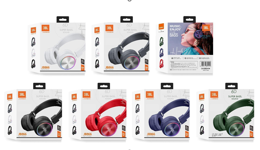 Audífonos Bluetooth Audio JBL Modelo JB866 Negro