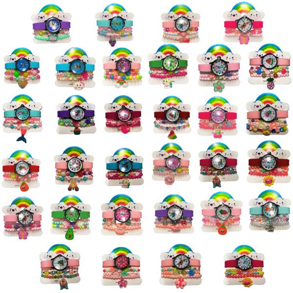 Reloj De Pulsera Analógico Y Pulsera Para Niños Varios Estilos A Elegir