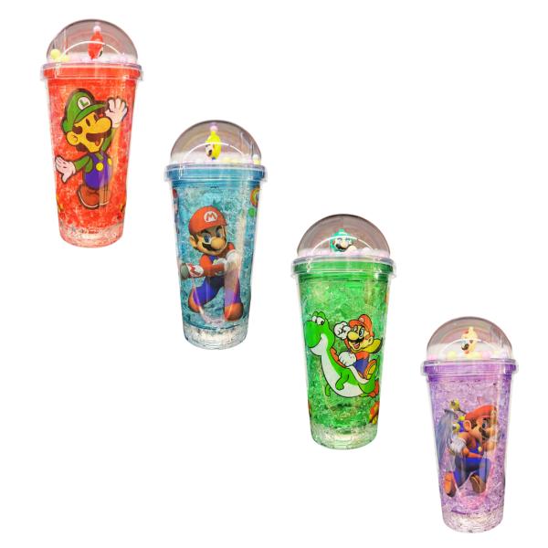 Vaso Plástico De Mario Bros Varios Estilos A Elegir