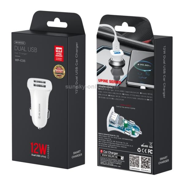 Cubo Carro 2 Usb Wp-C35 Wk Desing
