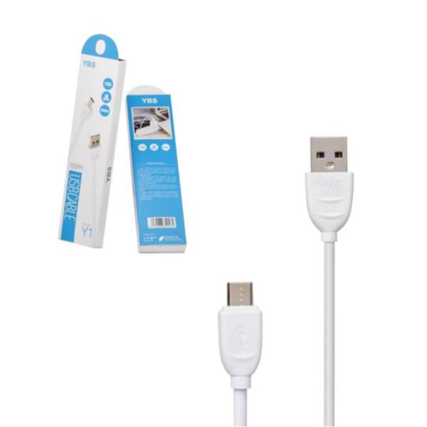 Cables Usb Micro V8 Ybs Y1 Color Blanco