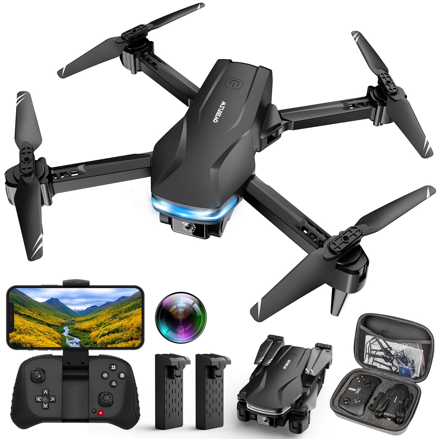 Dron Plegable con Cámara WiFi