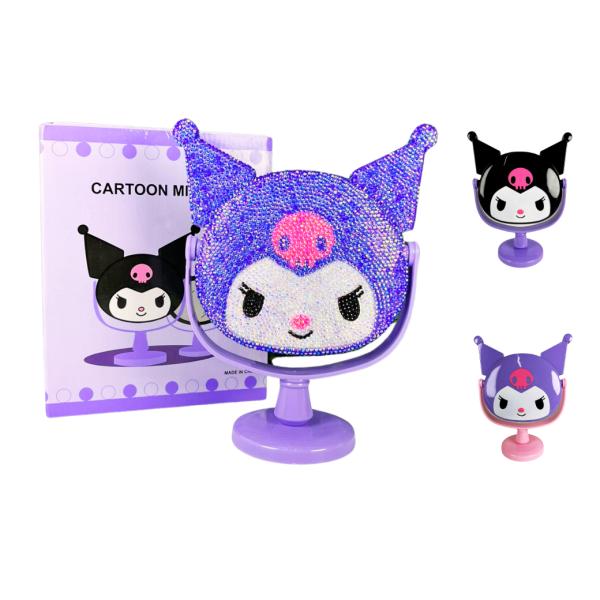 Espejo Con Perlas De Kuromi Tres Estilos A Escoger