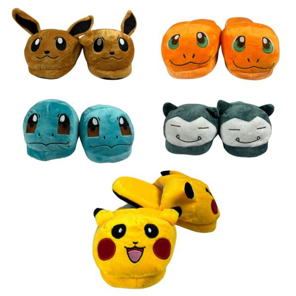 Pantufla De Pokemon Varios Estilos A Elegir 25Cm