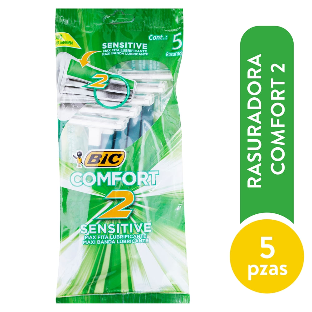 Bic Rasuradora Comfort2 Sens Pouch 5 Ea