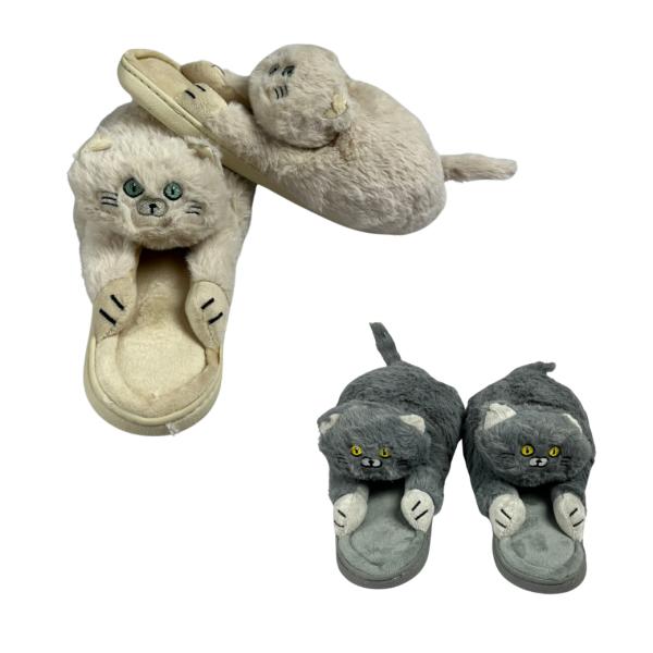 Pantufla De Gato Dos Estilos A Elegir 28Cm