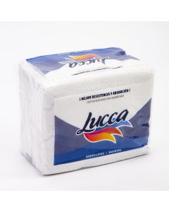 Servilleta Lucca Cuadrada 23.5x29.5cm 90g Blanco