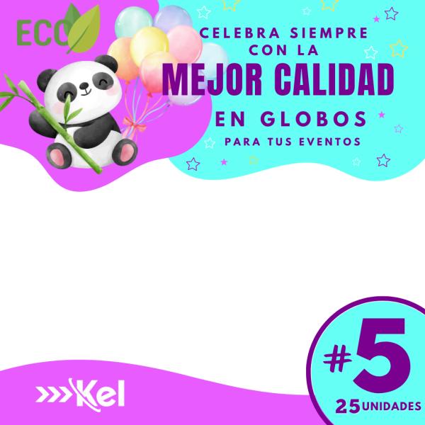 Globos Cromado De 5 Pulgadas 25 Unidades Plateado