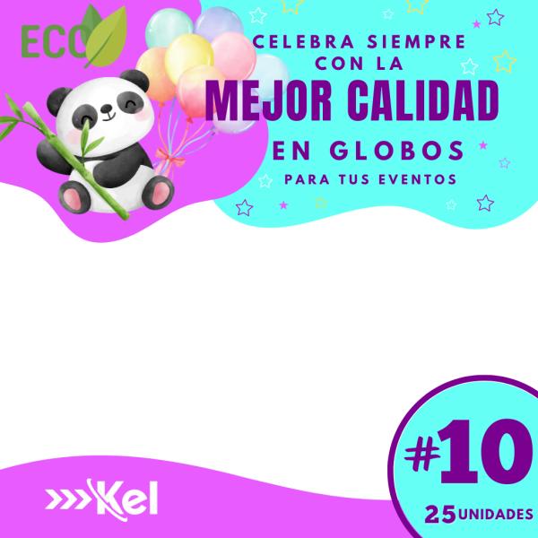 Globos De Colores Estandar De 10 Pulgadas 25 Unidades Amarillo