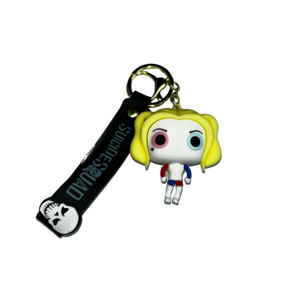 Llavero De Goma De Harley Quinn