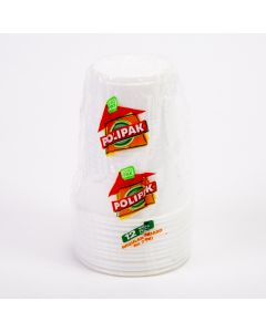 Vaso Plástico #7 12und Blanco