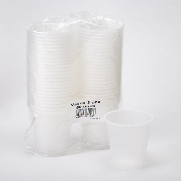 Vaso Plástico #3 50und