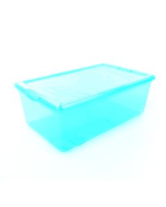 Caja Plástica 7 L Azul Transparente