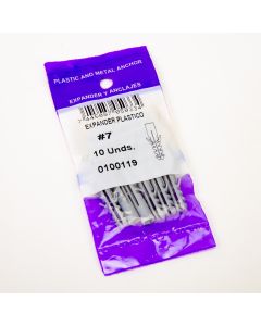 Expander Plástico #7 10und