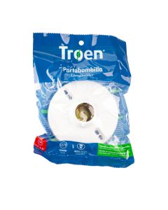 Plafón Plastico Para Bombillo 4.5pulg 127v Blanco