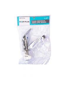 Llave Metálica Para Lavamanos 1/2pulg Plateado