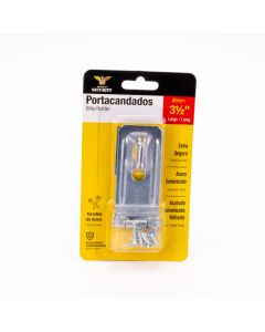 Portacandado 3.5pulg Con Tornillos Plateado