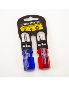 Destornillador Metal Segurity Pequeña 2pzas