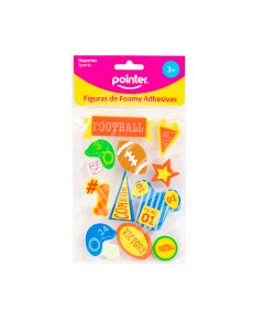 Figura Foamy Adhesiva Deportes 11pzas +3a Surtido