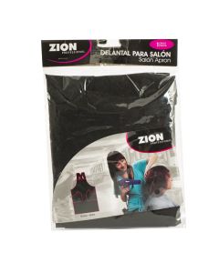 Delantal Tela Zion Professional Para Salón Liso Negro
