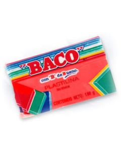 Plasticina Baco Maqueta Rojo