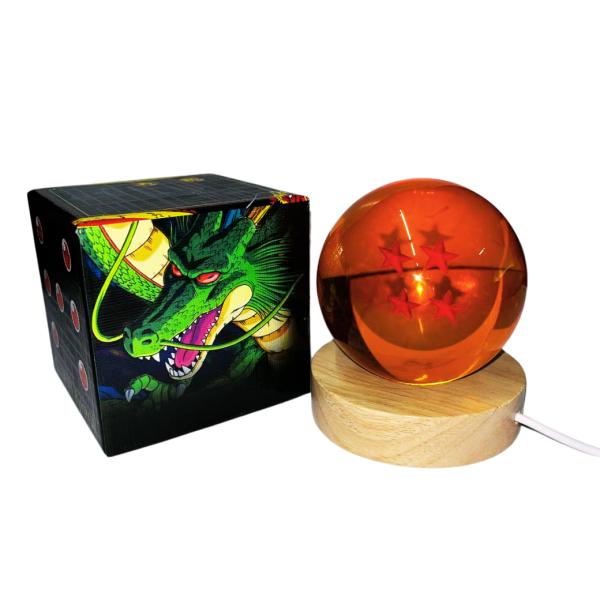 Lampara Led Con Esfera De 4 Estrellas - Dragon Ball