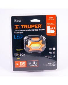 Linterna Minero Truper 1 Led 150 Lm