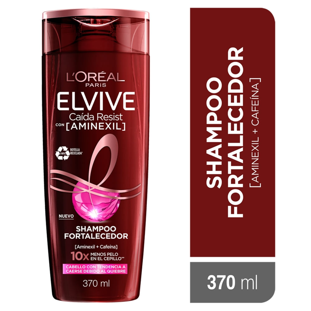 Shampoo Fortalecedor L'oréal Paris Caída Resist Con Aminexil - 370 Ml