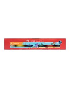 Témpera 6 Colores Faber Castell Básico 30ml Lavable