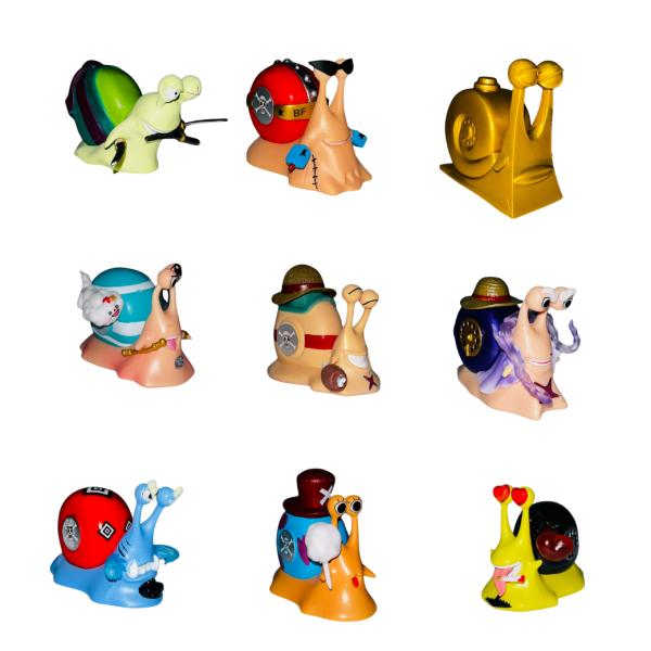 Set De Figuras De Den Den Mushi - One Piece